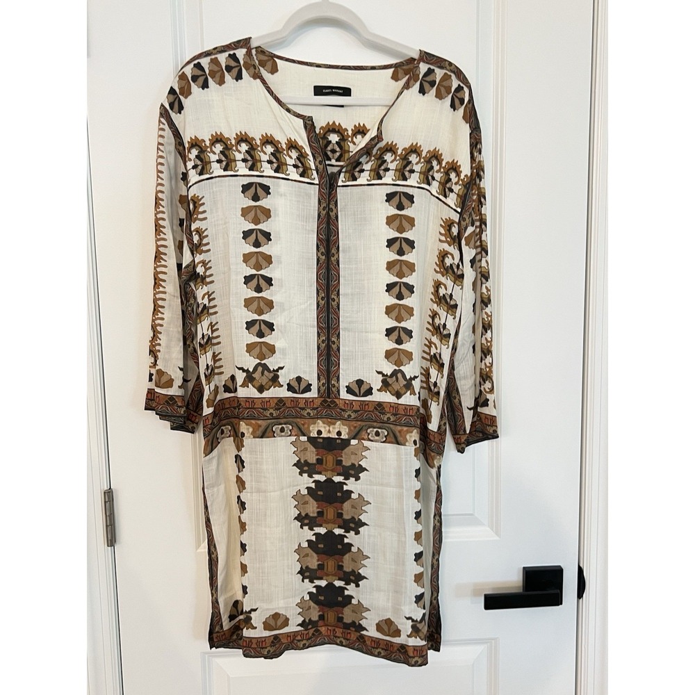 New Isabel Marant Mini Tunic Solenne Dress Multicolor Size 2 US Size 6 Medium